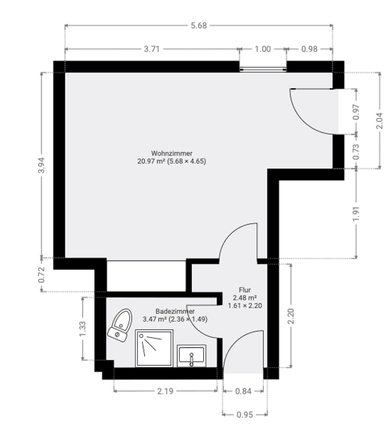 1 bedroom flat to rent, 27 m², Osnabrück, Lower Saxony 1 bedroom flat to rent, 27 m², Osnabrück, Lower Saxony
