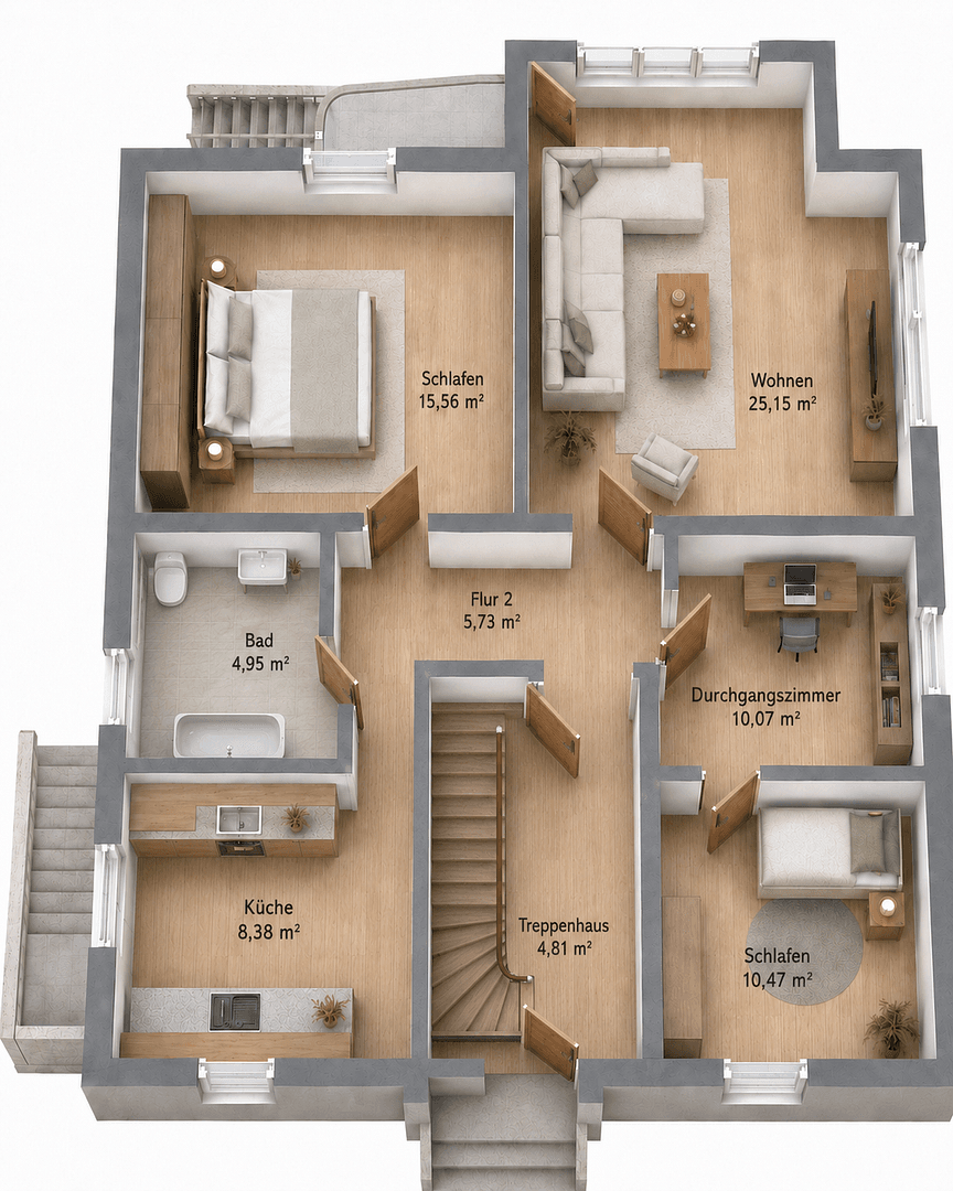 4 bedroom flat to rent, 85 m², Am Kupferstrange 2, Hildesheim, Lower Saxony 4 bedroom flat to rent, 85 m², Am Kupferstrange 2, Hildesheim, Lower Saxony