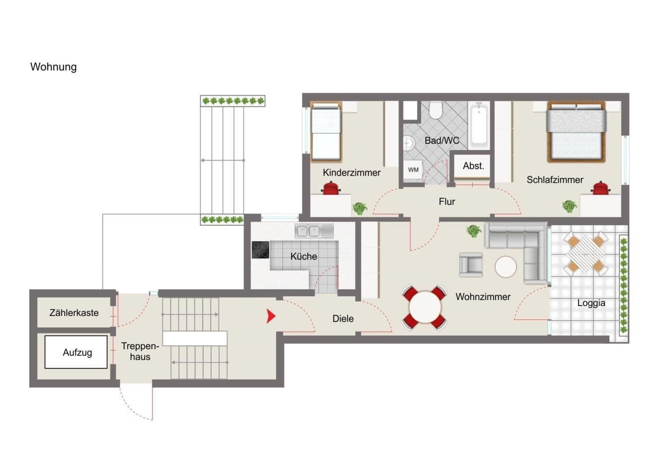 3 bedroom flat to rent, 76 m², Schmiedestraße 11, Herford, North Rhine-Westphalia 3 bedroom flat to rent, 76 m², Schmiedestraße 11, Herford, North Rhine-Westphalia