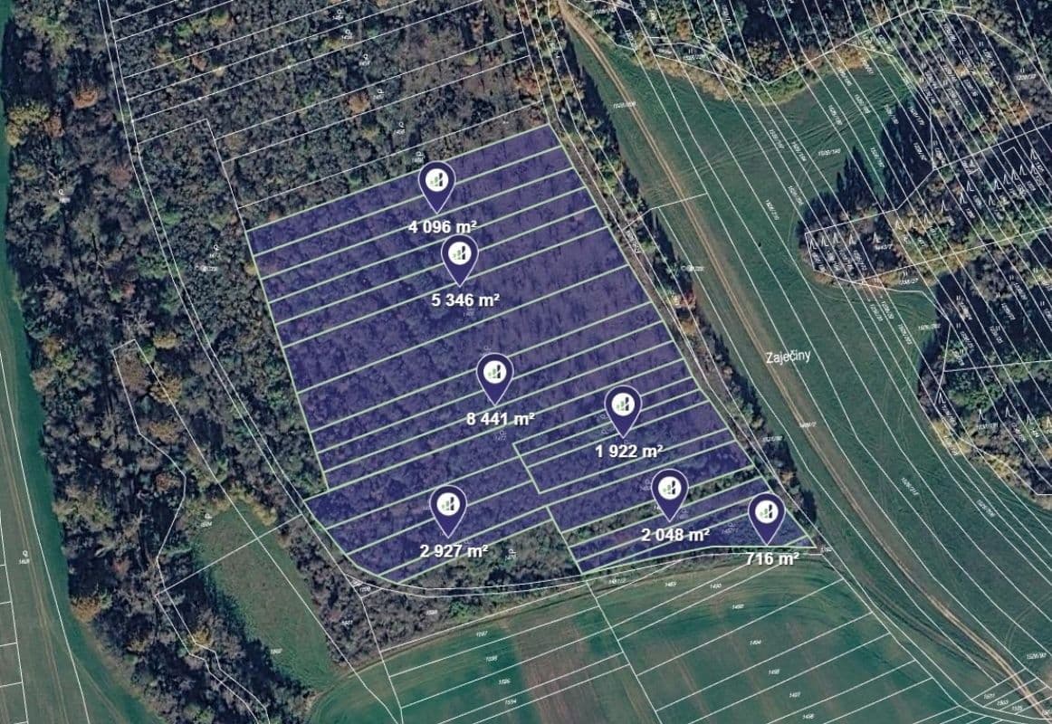 plot for sale, 25,496 m², Velehrad, Zlínský Region plot for sale, 25,496 m², Velehrad, Zlínský Region