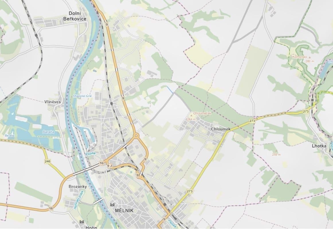 plot for sale, 2,805 m², Mělník, Středočeský Region plot for sale, 2,805 m², Mělník, Středočeský Region