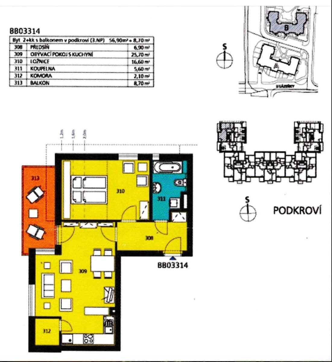 1 bedroom with open-plan kitchen flat for sale, 56 m², U Lipové aleje, Prague, Prague 1 bedroom with open-plan kitchen flat for sale, 56 m², U Lipové aleje, Prague, Prague
