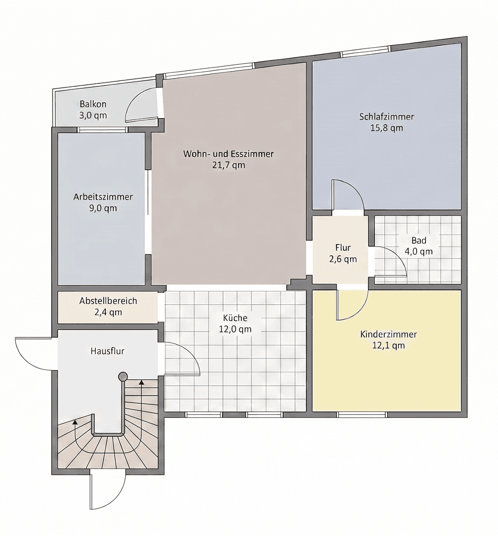 2 bedroom with open-plan kitchen flat for sale, 80 m², Berlin, Berlin 2 bedroom with open-plan kitchen flat for sale, 80 m², Berlin, Berlin