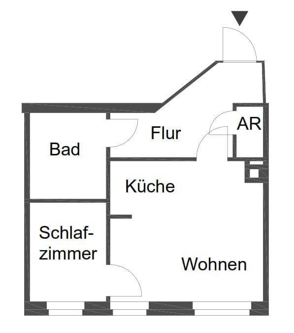 Studio flat for sale, 34 m², Chemnitz, Saxony Studio flat for sale, 34 m², Chemnitz, Saxony