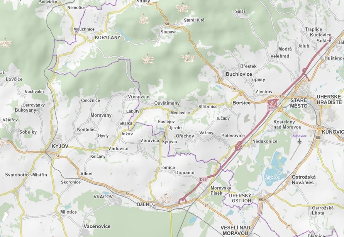 plot for sale, 5,579 m², Újezdec, Zlínský Region plot for sale, 5,579 m², Újezdec, Zlínský Region