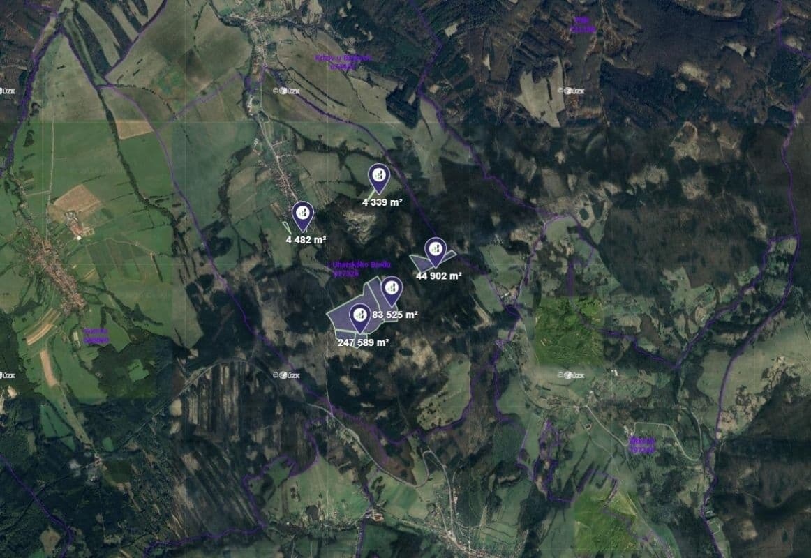 plot for sale, 12,988 m², Bojkovice, Zlínský Region plot for sale, 12,988 m², Bojkovice, Zlínský Region