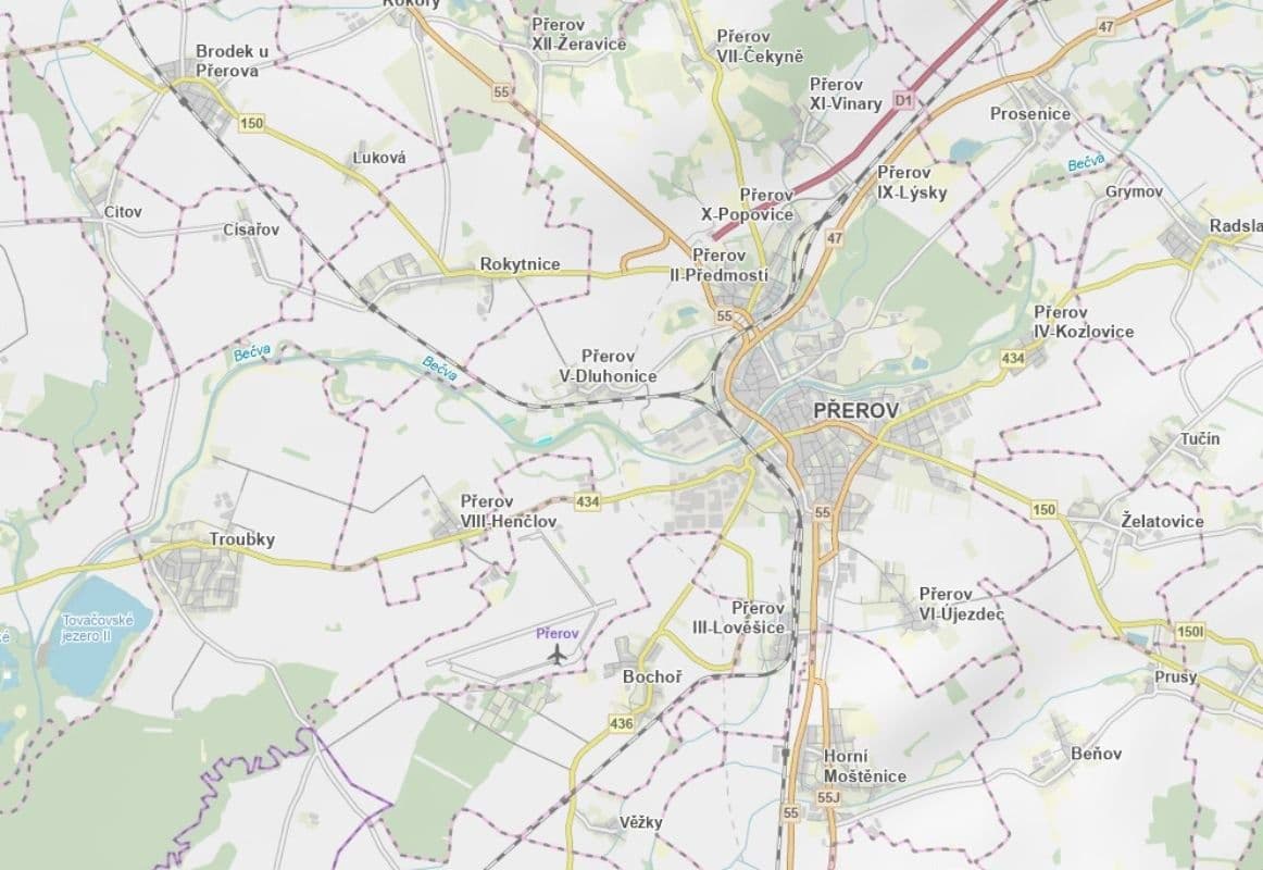 plot for sale, 5,327 m², Přerov, Olomoucký Region plot for sale, 5,327 m², Přerov, Olomoucký Region