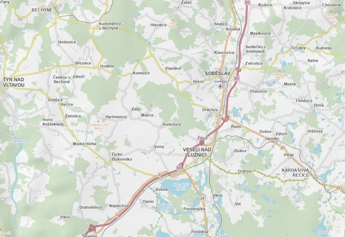 plot for sale, 4,432 m², Borkovice, Jihočeský Region plot for sale, 4,432 m², Borkovice, Jihočeský Region