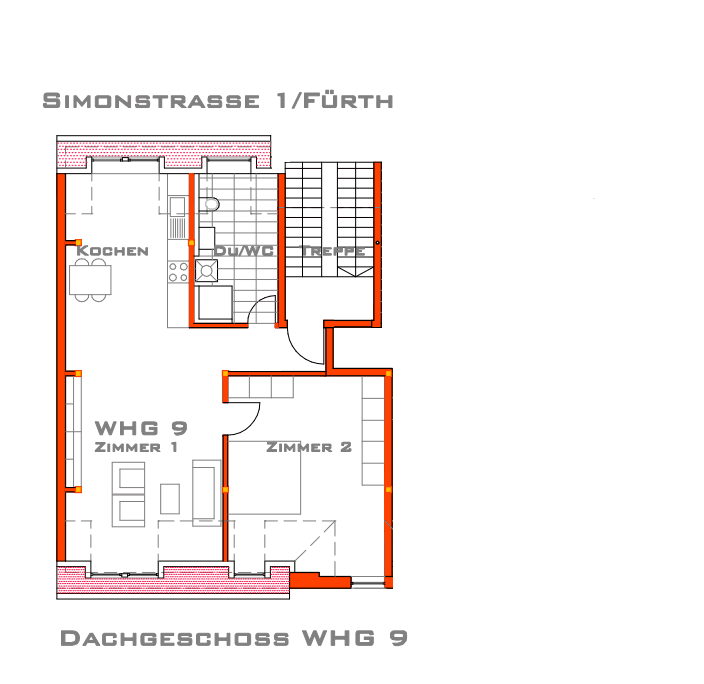 2 bedroom flat to rent, 68 m², Simonstr. 1, Fürth, Bavaria 2 bedroom flat to rent, 68 m², Simonstr. 1, Fürth, Bavaria