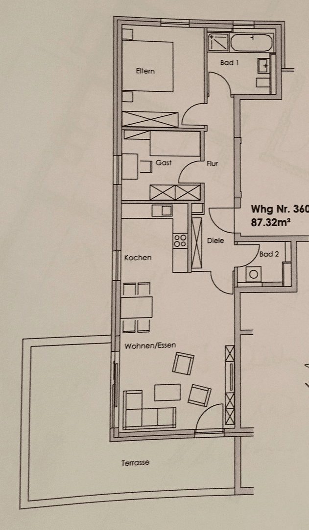 3 bedroom flat to rent, 88 m², Am Provinopark 9B, Augsburg, Bavaria 3 bedroom flat to rent, 88 m², Am Provinopark 9B, Augsburg, Bavaria