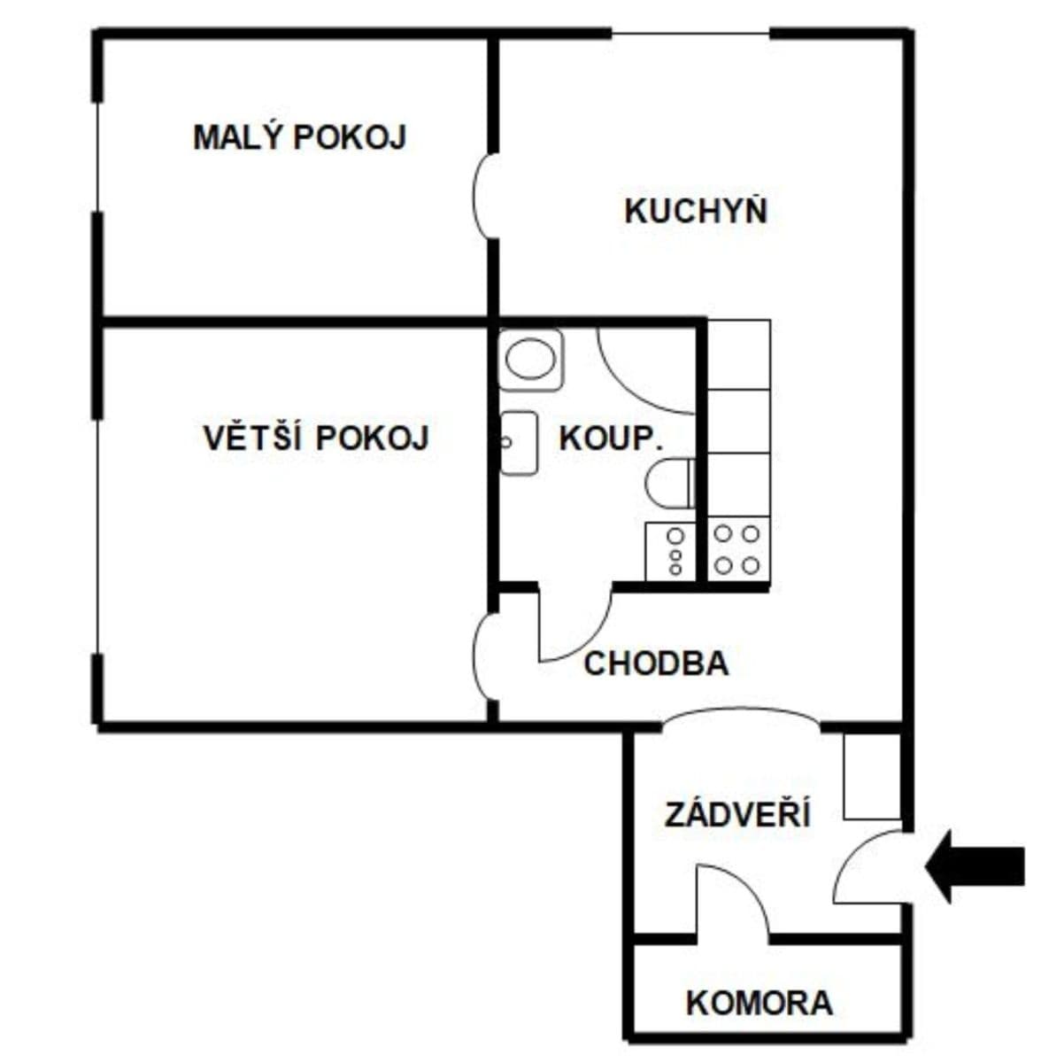 2 bedroom flat to rent, 45 m², Pionýrská, Olomouc, Olomoucký Region 2 bedroom flat to rent, 45 m², Pionýrská, Olomouc, Olomoucký Region