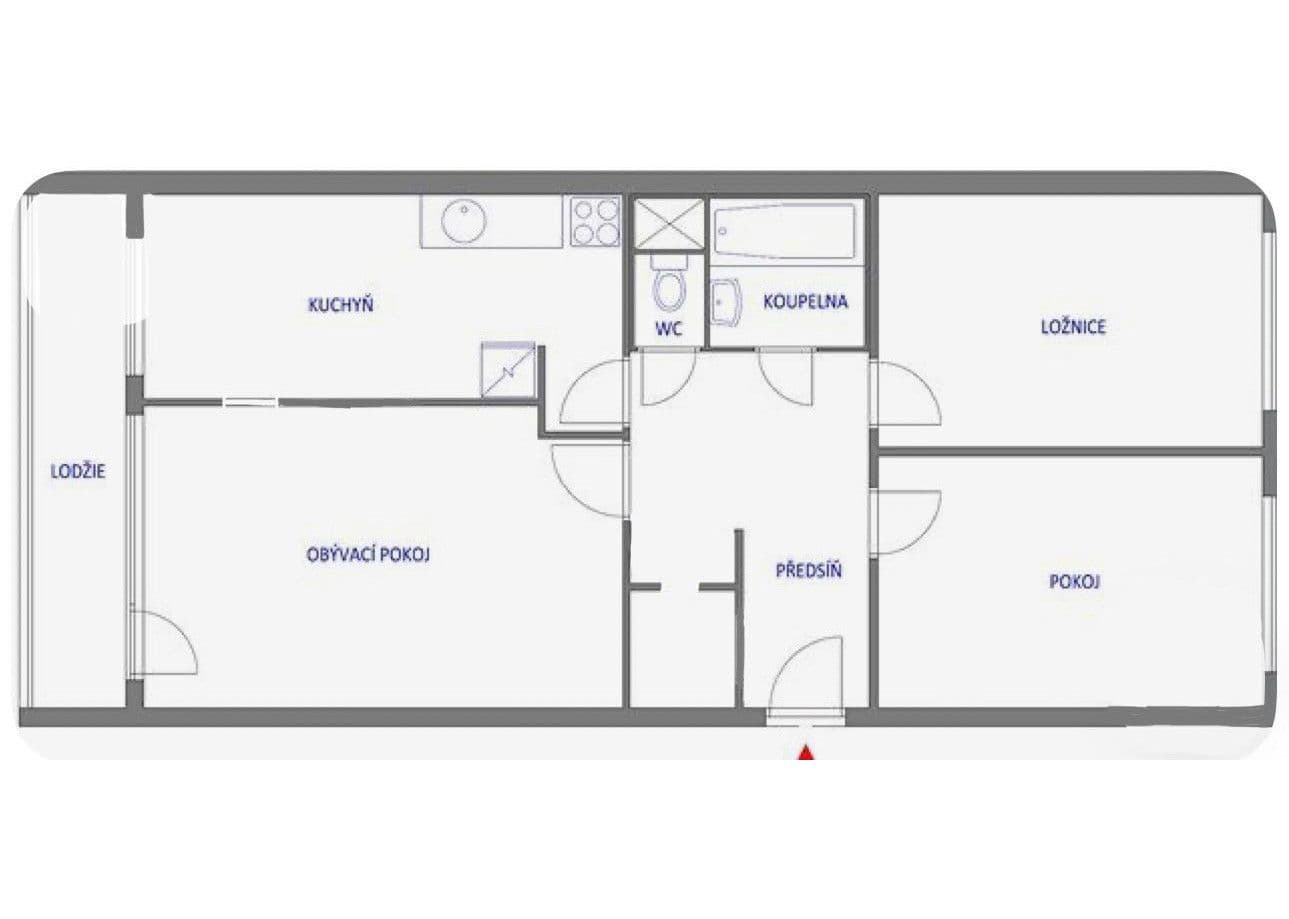 3 bedroom flat for sale, 71 m², Ohradní, Prague, Prague 3 bedroom flat for sale, 71 m², Ohradní, Prague, Prague