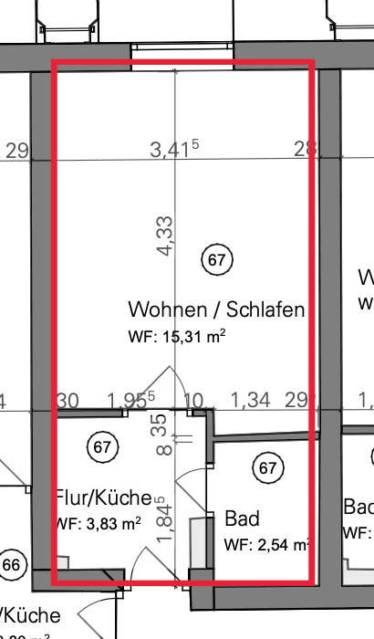 1 bedroom flat to rent, 22 m², Falkenstr.33, München, Bavaria 1 bedroom flat to rent, 22 m², Falkenstr.33, München, Bavaria