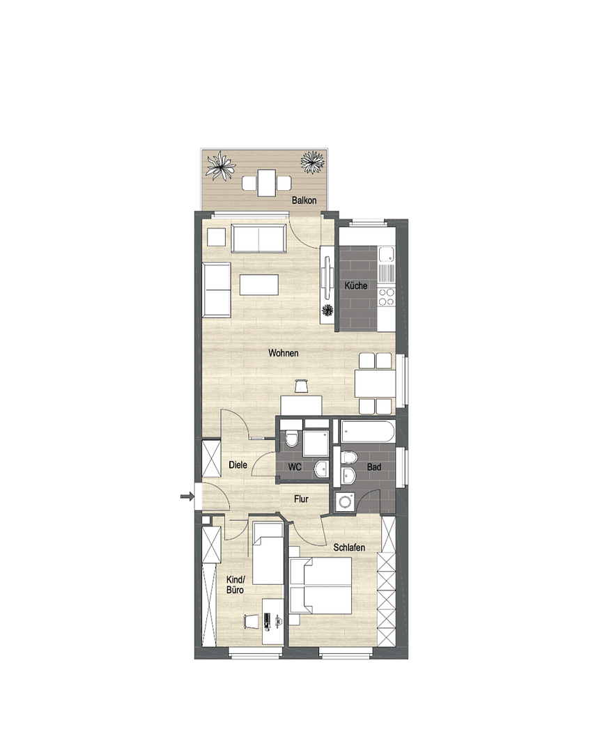 3 bedroom flat to rent, 88 m², Düsseldorf, North Rhine-Westphalia 3 bedroom flat to rent, 88 m², Düsseldorf, North Rhine-Westphalia