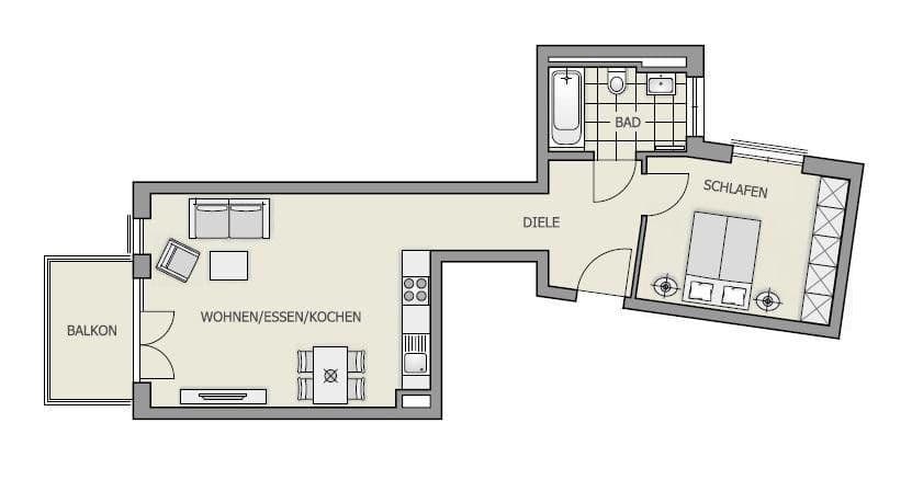 2 bedroom flat to rent, 56 m², Grossvenedigerstr. 55, München, Bavaria 2 bedroom flat to rent, 56 m², Grossvenedigerstr. 55, München, Bavaria