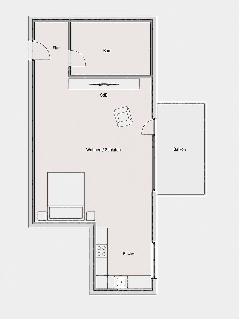 Studio flat for sale, 39 m², München, Bavaria Studio flat for sale, 39 m², München, Bavaria