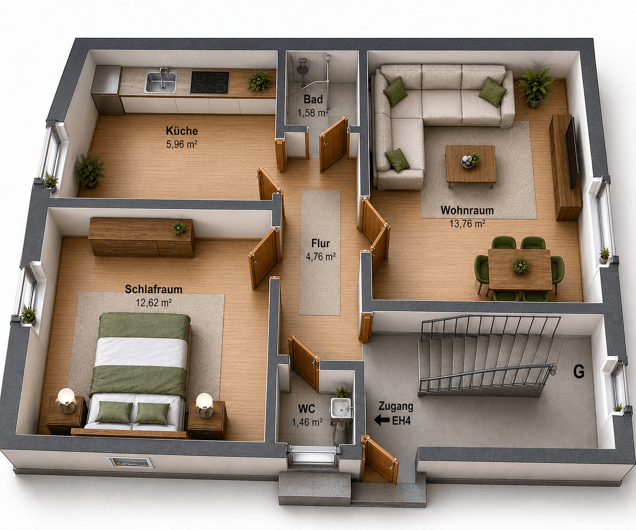 2 bedroom flat to rent, 45 m², Bödikerstraße 63, Mönchengladbach, North Rhine-Westphalia 2 bedroom flat to rent, 45 m², Bödikerstraße 63, Mönchengladbach, North Rhine-Westphalia