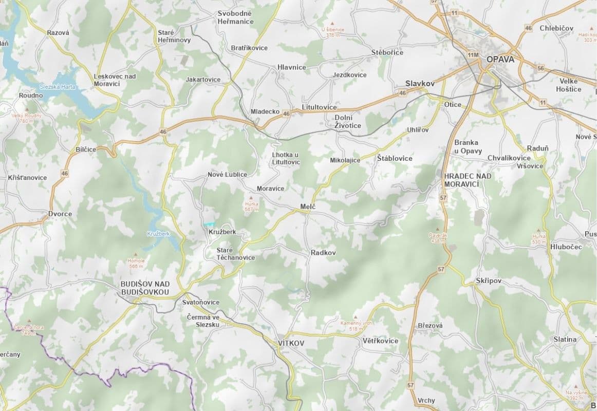 plot for sale, 66,872 m², Kružberk, Moravskoslezský Region plot for sale, 66,872 m², Kružberk, Moravskoslezský Region