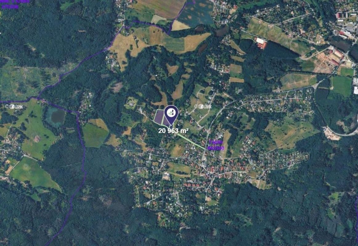 plot for sale, 19,858 m², Kamenice, Středočeský Region plot for sale, 19,858 m², Kamenice, Středočeský Region