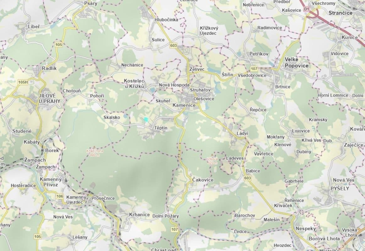 plot for sale, 19,858 m², Kamenice, Středočeský Region plot for sale, 19,858 m², Kamenice, Středočeský Region