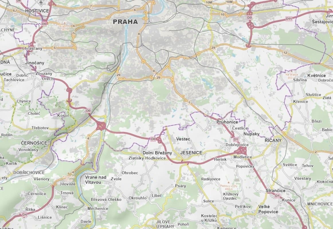 plot for sale, 4,757 m², Jesenice, Středočeský Region plot for sale, 4,757 m², Jesenice, Středočeský Region