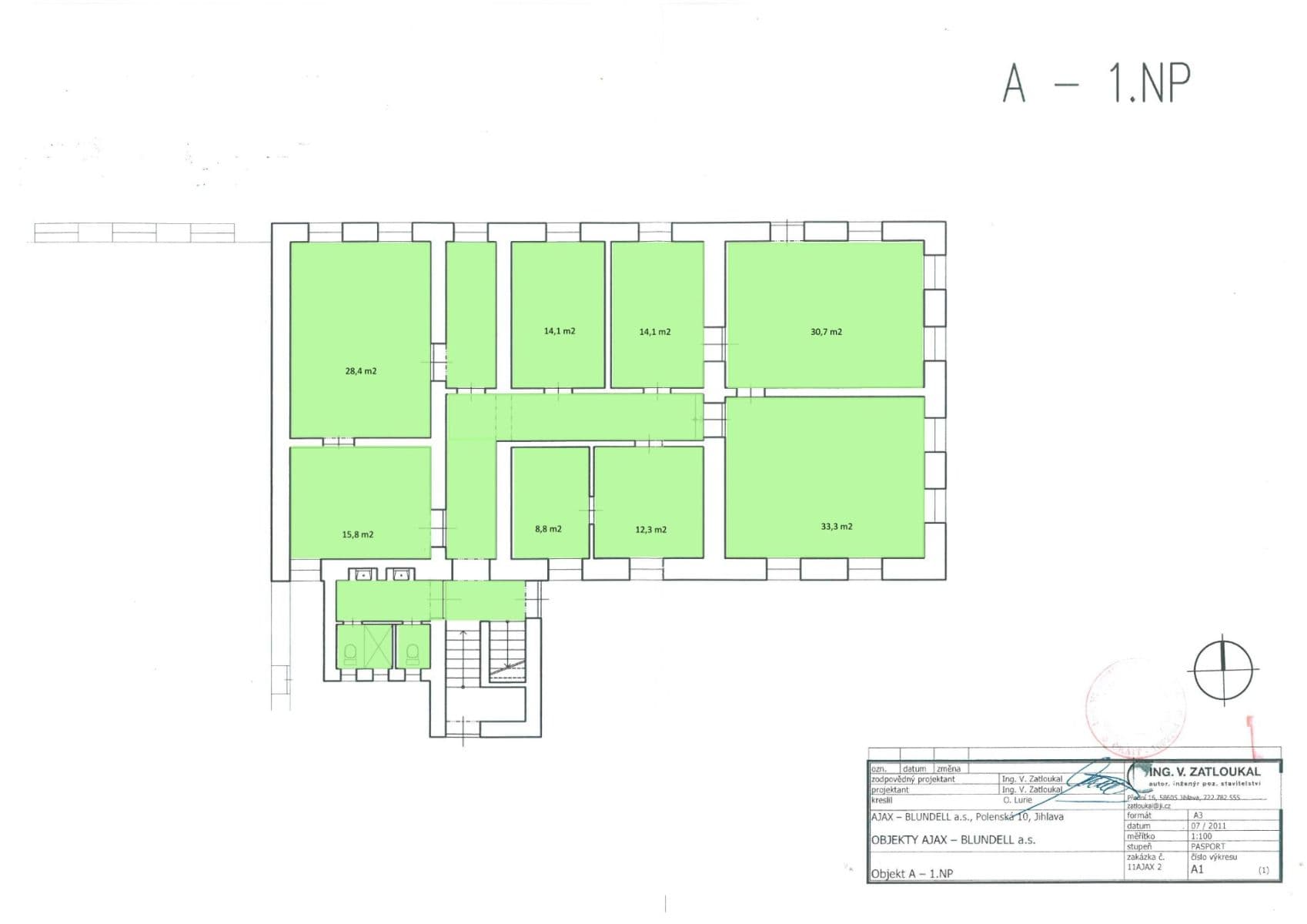 office to rent, 396 m², Polenská, Jihlava, Vysočina Region office to rent, 396 m², Polenská, Jihlava, Vysočina Region