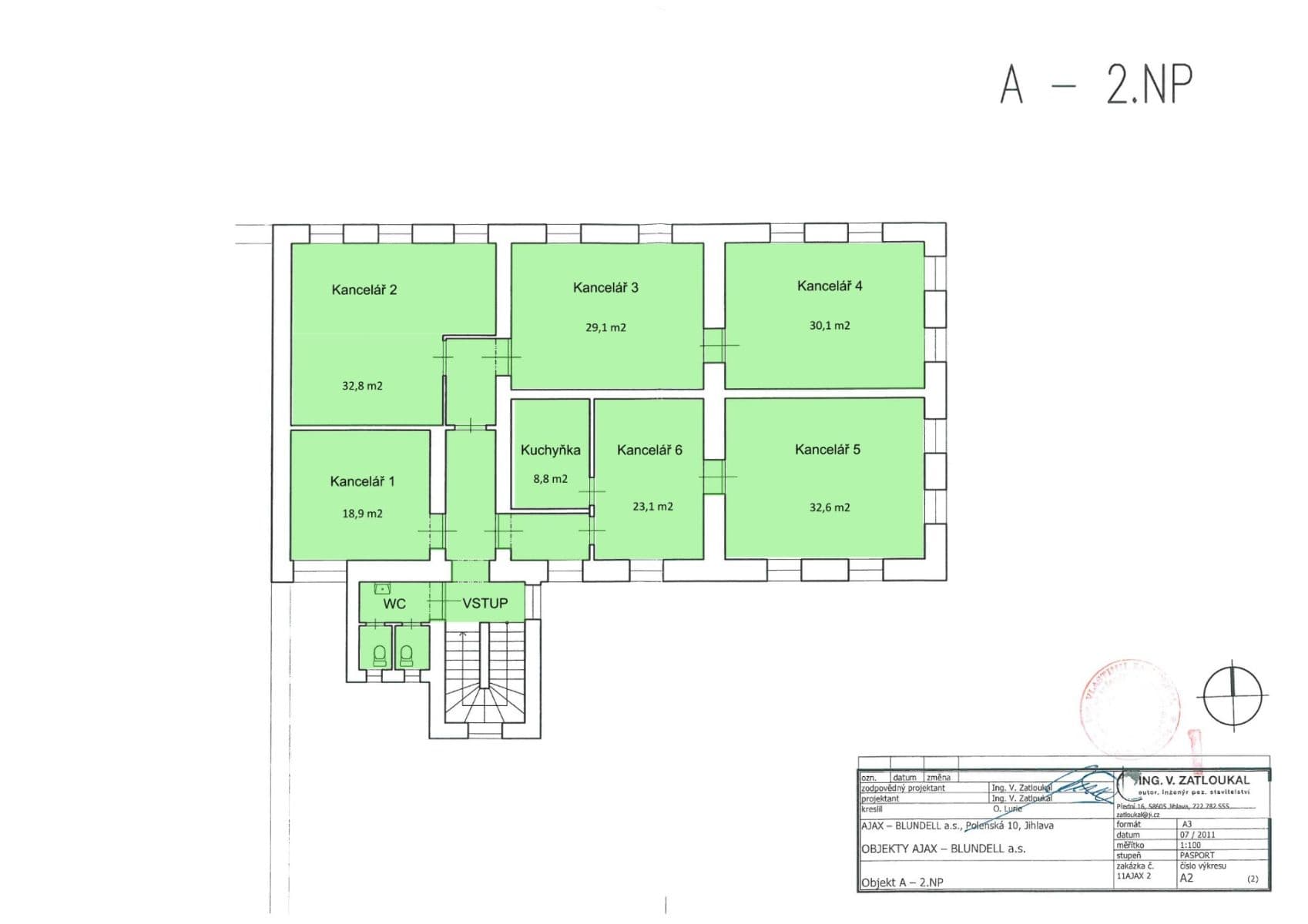 office to rent, 396 m², Polenská, Jihlava, Vysočina Region office to rent, 396 m², Polenská, Jihlava, Vysočina Region