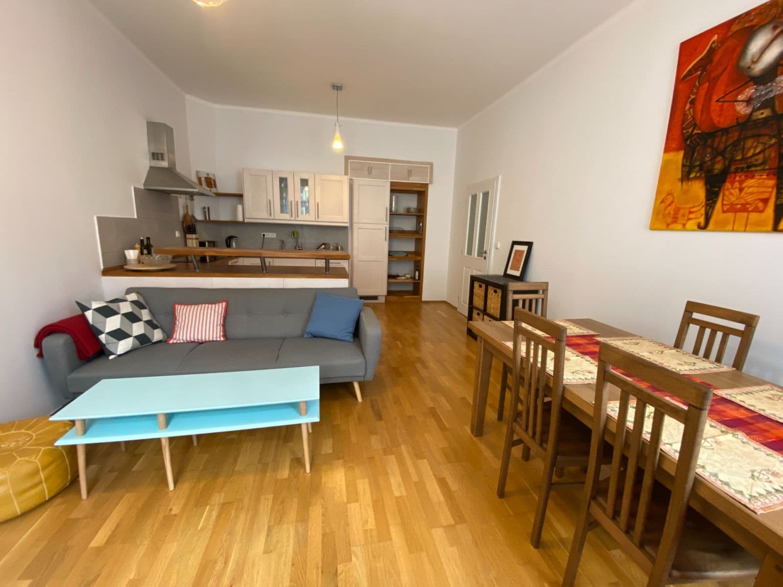 2 bedroom with open-plan kitchen flat to rent, 74 m², Bořivojova, Prague, Prague 2 bedroom with open-plan kitchen flat to rent, 74 m², Bořivojova, Prague, Prague