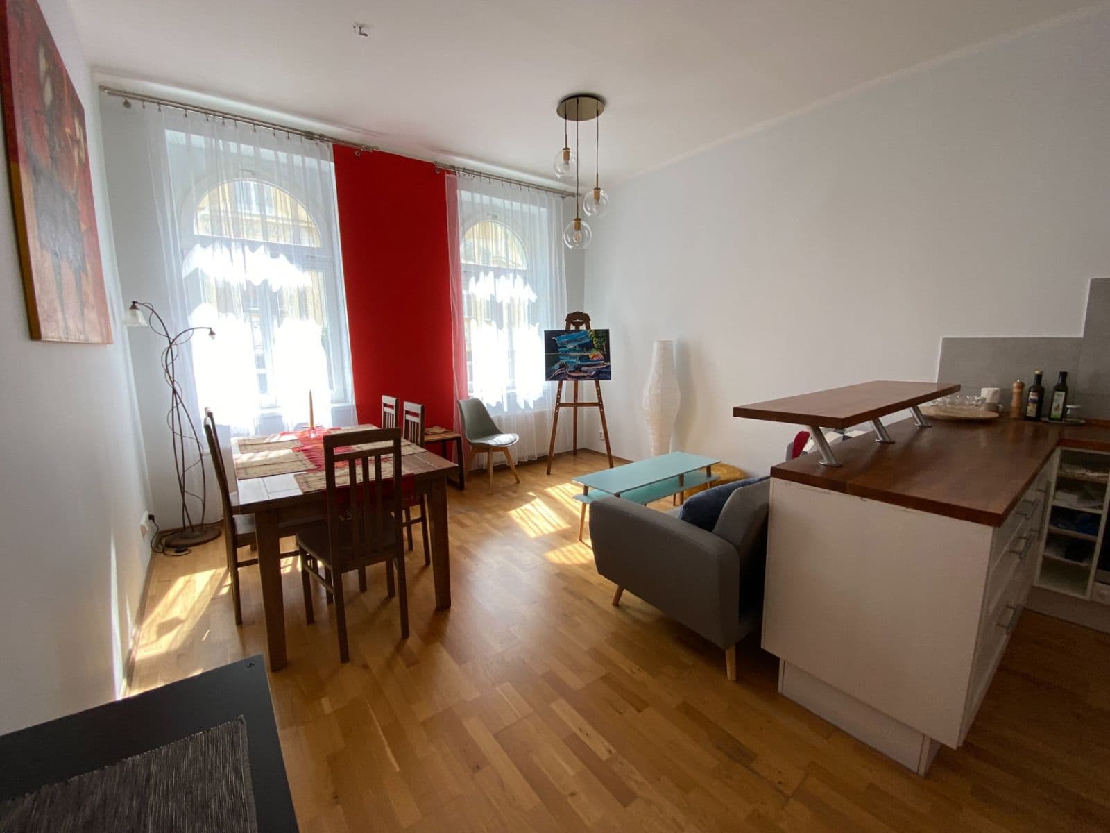 2 bedroom with open-plan kitchen flat to rent, 74 m², Bořivojova, Prague, Prague 2 bedroom with open-plan kitchen flat to rent, 74 m², Bořivojova, Prague, Prague