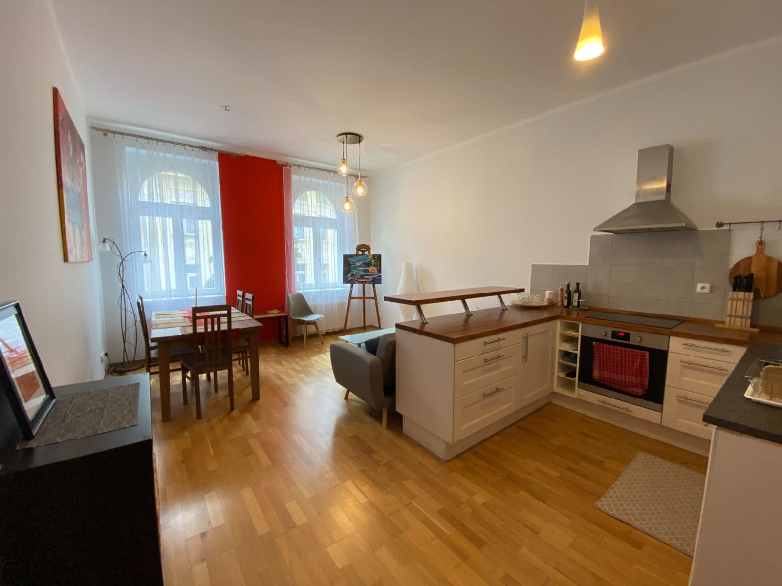 2 bedroom with open-plan kitchen flat to rent, 74 m², Bořivojova, Prague, Prague 2 bedroom with open-plan kitchen flat to rent, 74 m², Bořivojova, Prague, Prague