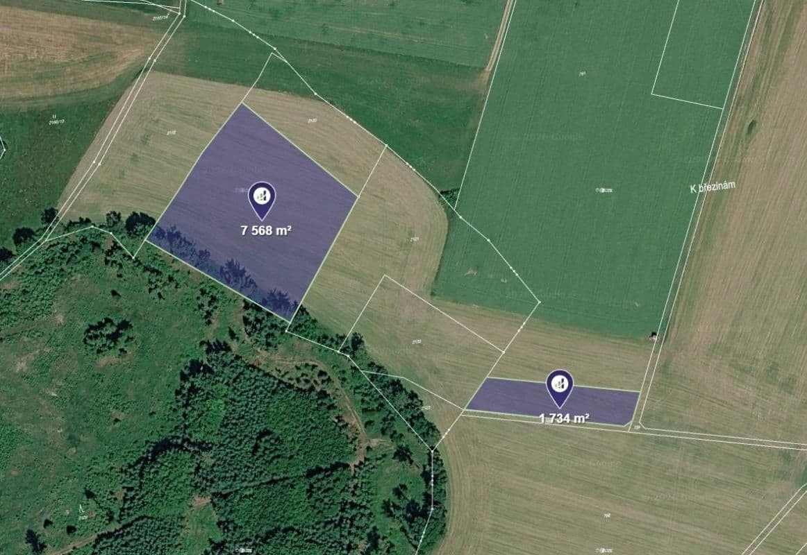 plot for sale, 9,302 m², Pelhřimov, Vysočina Region plot for sale, 9,302 m², Pelhřimov, Vysočina Region