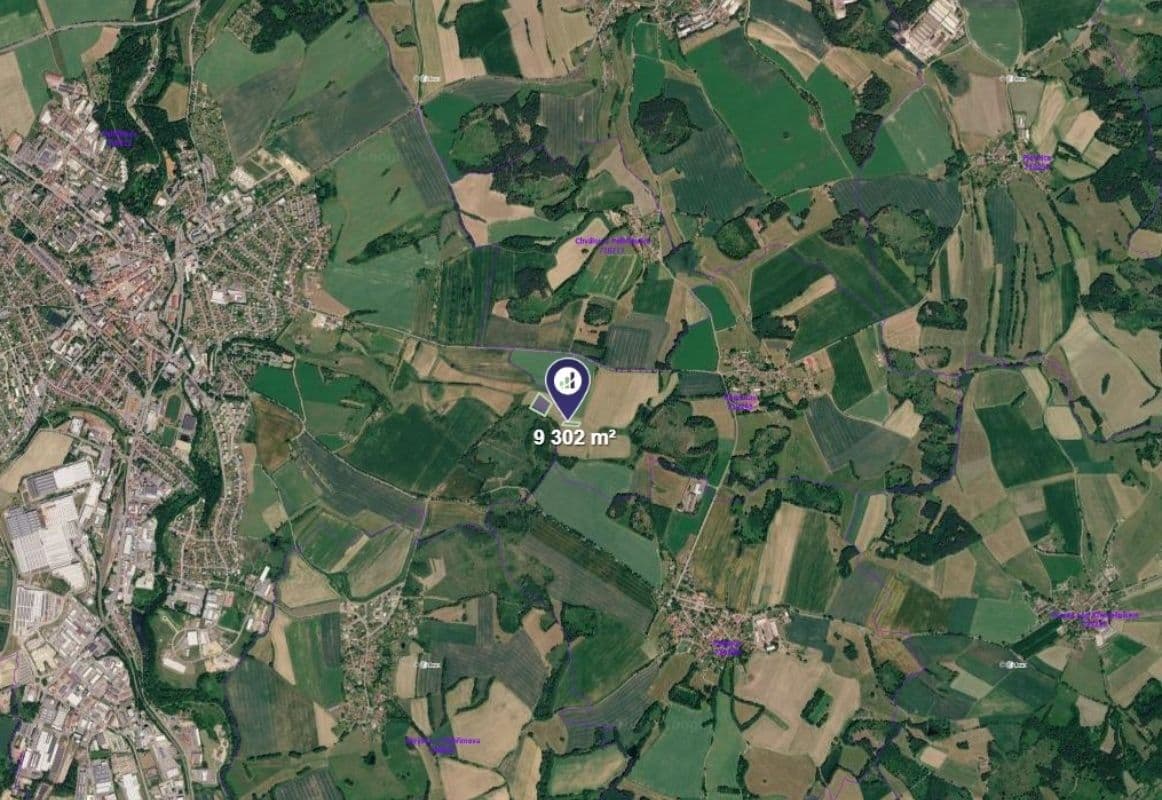 plot for sale, 9,302 m², Pelhřimov, Vysočina Region plot for sale, 9,302 m², Pelhřimov, Vysočina Region
