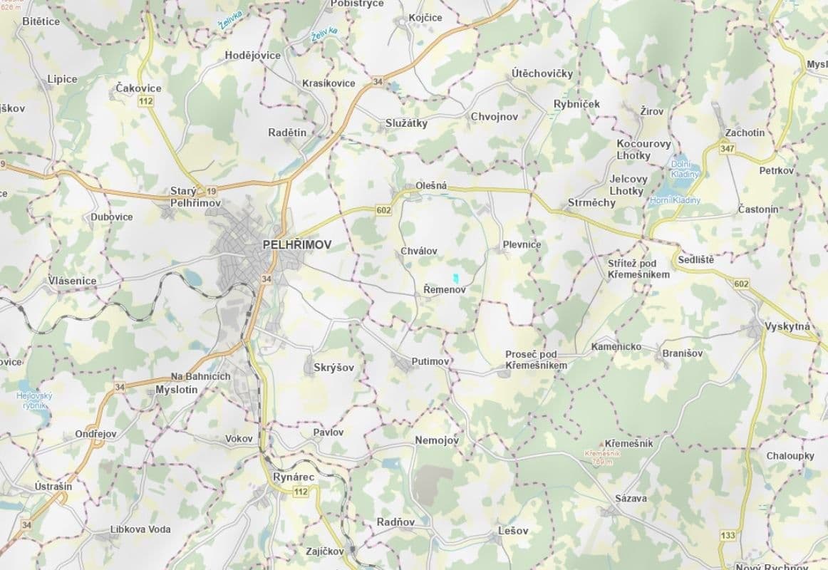 plot for sale, 12,588 m², Olešná, Vysočina Region plot for sale, 12,588 m², Olešná, Vysočina Region