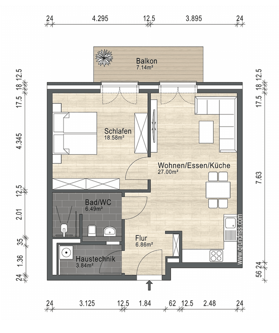 2 bedroom flat to rent, 67 m², Papendorfer Str. 7, Brunsbek, Schleswig-Holstein 2 bedroom flat to rent, 67 m², Papendorfer Str. 7, Brunsbek, Schleswig-Holstein