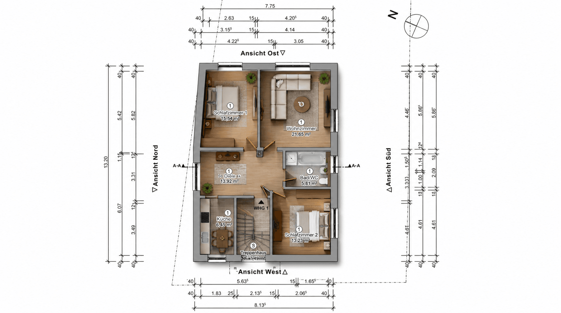 2 bedroom with open-plan kitchen flat for sale, 78 m², Pfinztal, Baden-Württemberg 2 bedroom with open-plan kitchen flat for sale, 78 m², Pfinztal, Baden-Württemberg