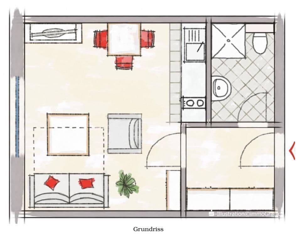 1 bedroom flat to rent, 29 m², Marburg, Hesse 1 bedroom flat to rent, 29 m², Marburg, Hesse