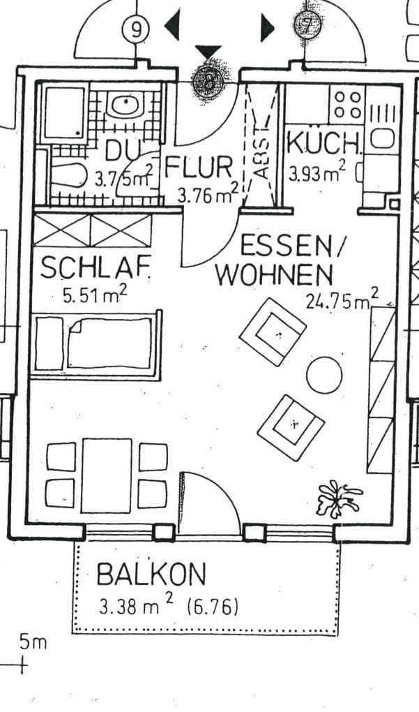 Studio flat to rent, 47 m², Martinshöhe 12, Leipzig, Saxony Studio flat to rent, 47 m², Martinshöhe 12, Leipzig, Saxony