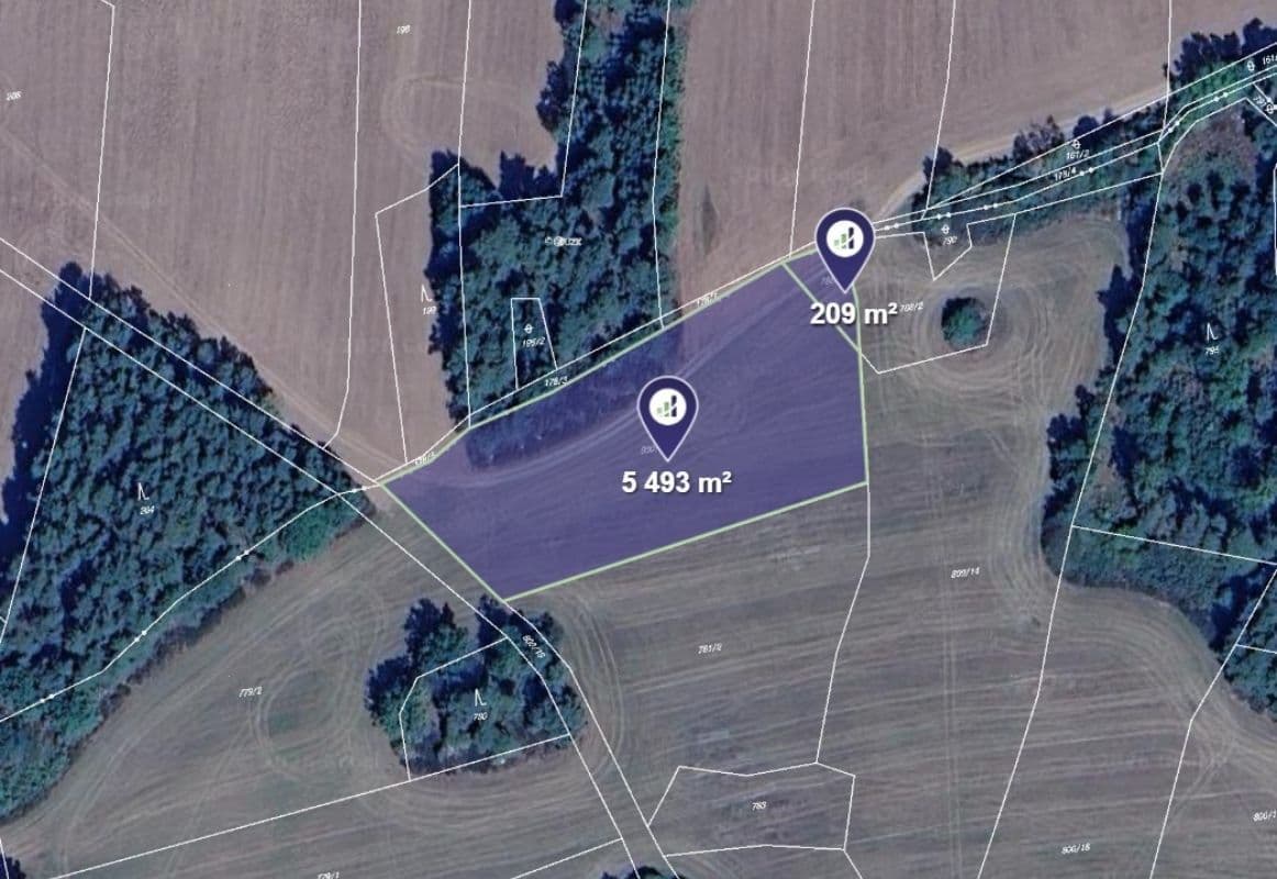 plot for sale, 5,702 m², Chanovice, Plzeňský Region plot for sale, 5,702 m², Chanovice, Plzeňský Region