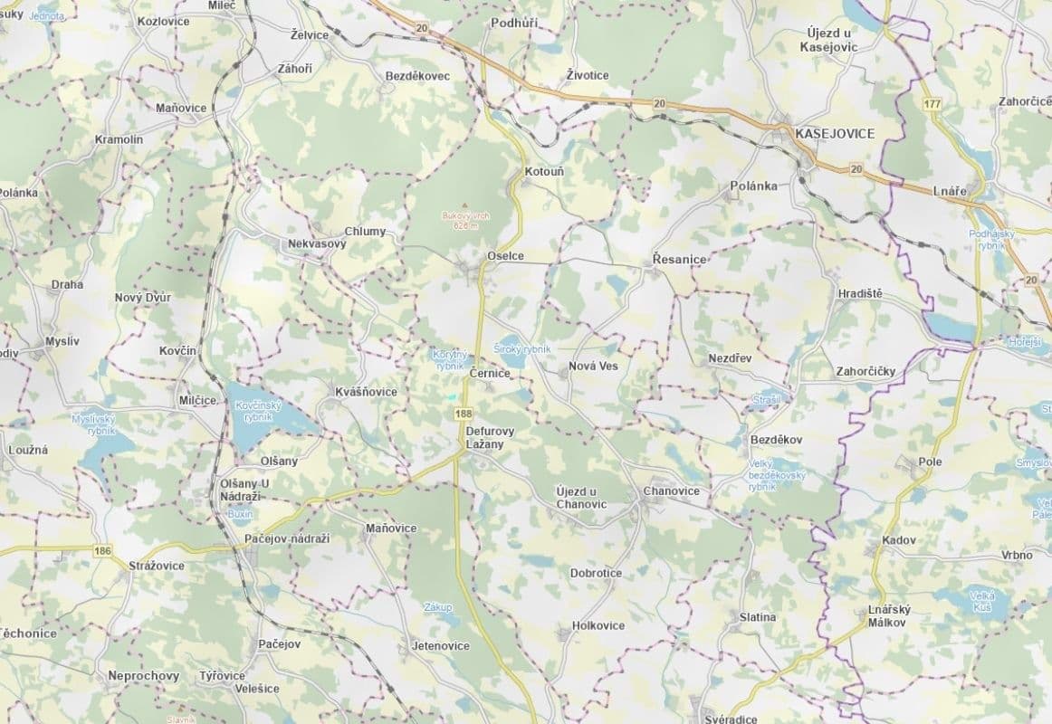 plot for sale, 5,702 m², Chanovice, Plzeňský Region plot for sale, 5,702 m², Chanovice, Plzeňský Region
