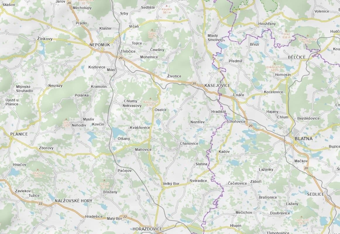 plot for sale, 5,050 m², Oselce, Plzeňský Region plot for sale, 5,050 m², Oselce, Plzeňský Region