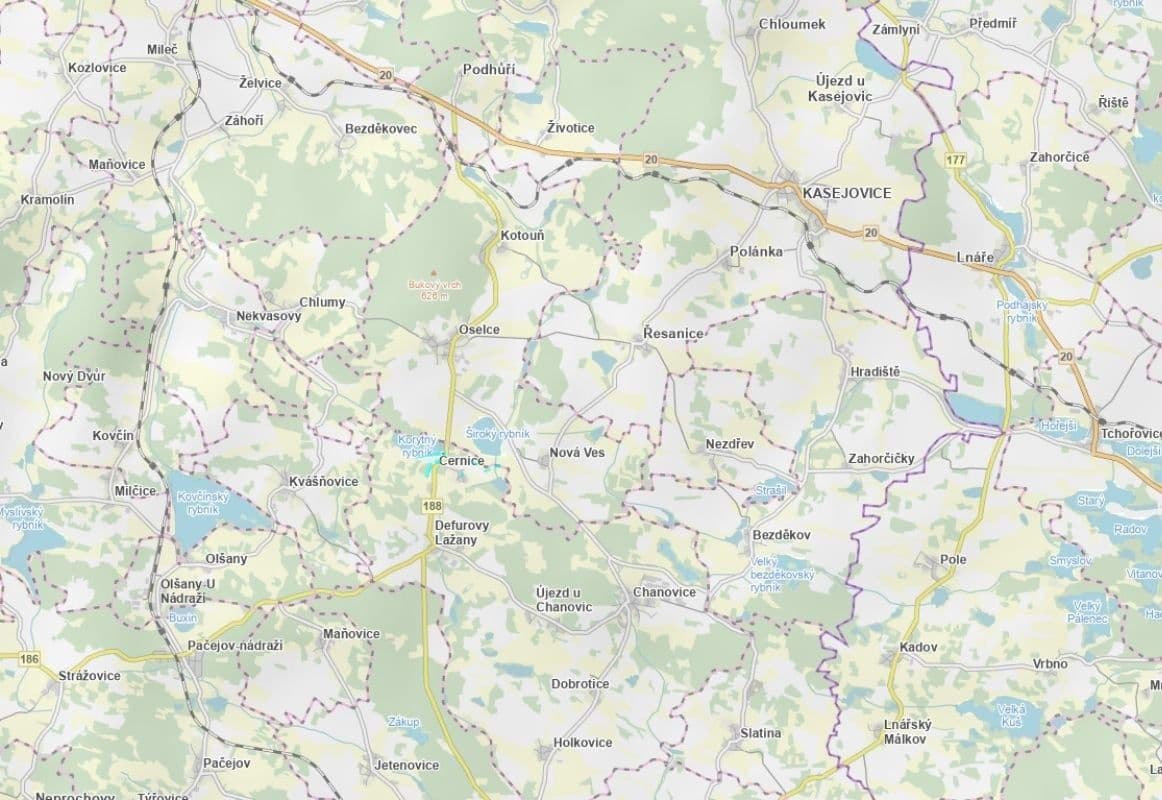 plot for sale, 8,332 m², Chanovice, Plzeňský Region plot for sale, 8,332 m², Chanovice, Plzeňský Region