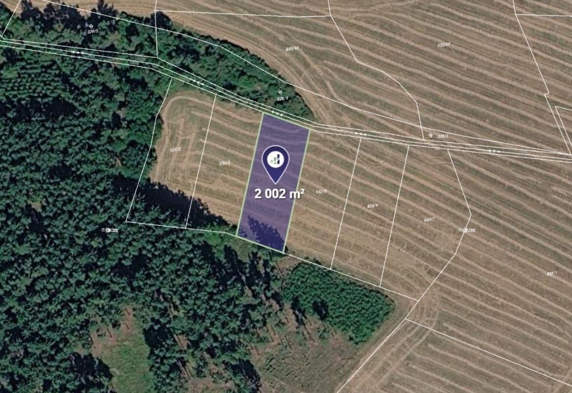 plot for sale, 2,002 m², Dolní Hbity, Středočeský Region plot for sale, 2,002 m², Dolní Hbity, Středočeský Region