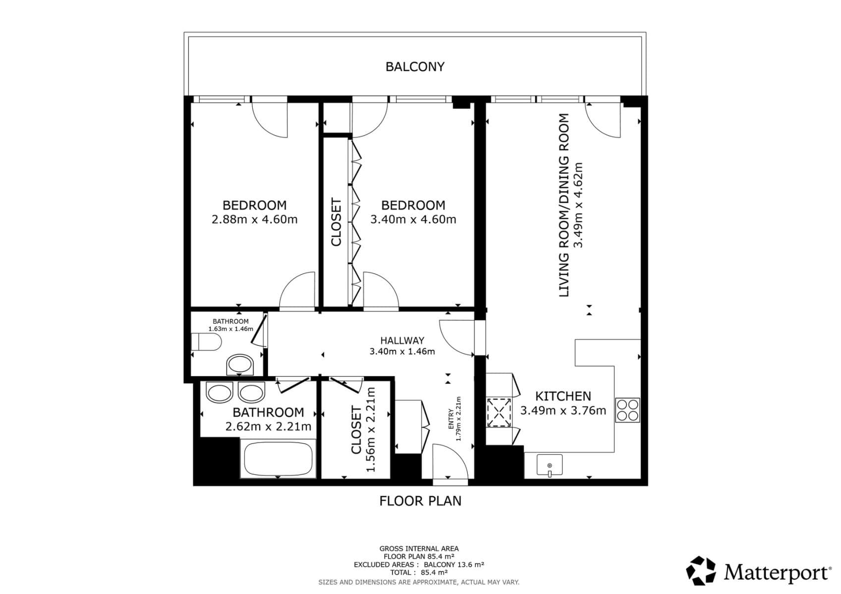 2 bedroom with open-plan kitchen flat to rent, 86 m², Poděbradská, Prague, Prague 2 bedroom with open-plan kitchen flat to rent, 86 m², Poděbradská, Prague, Prague