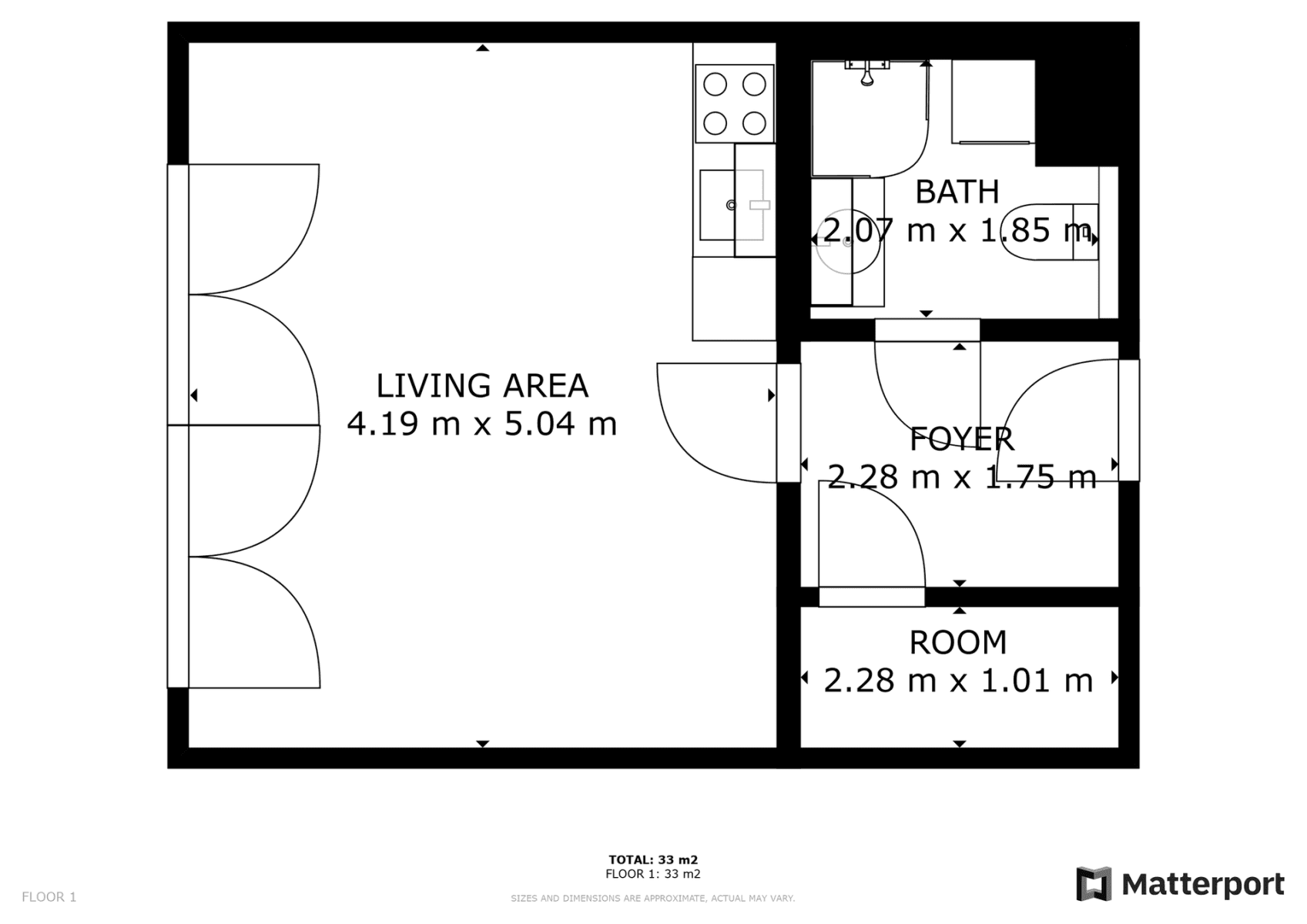 Studio flat to rent, 33 m², Toufarova, Prague, Prague Studio flat to rent, 33 m², Toufarova, Prague, Prague