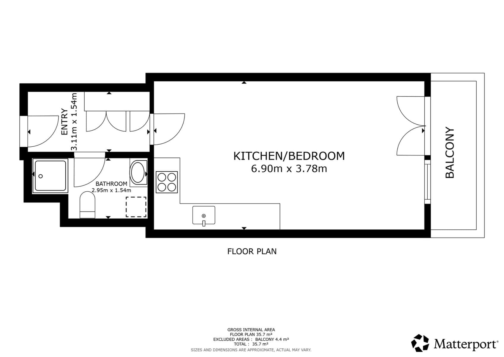 Studio flat to rent, 38 m², Gerstelova, Prague, Prague Studio flat to rent, 38 m², Gerstelova, Prague, Prague