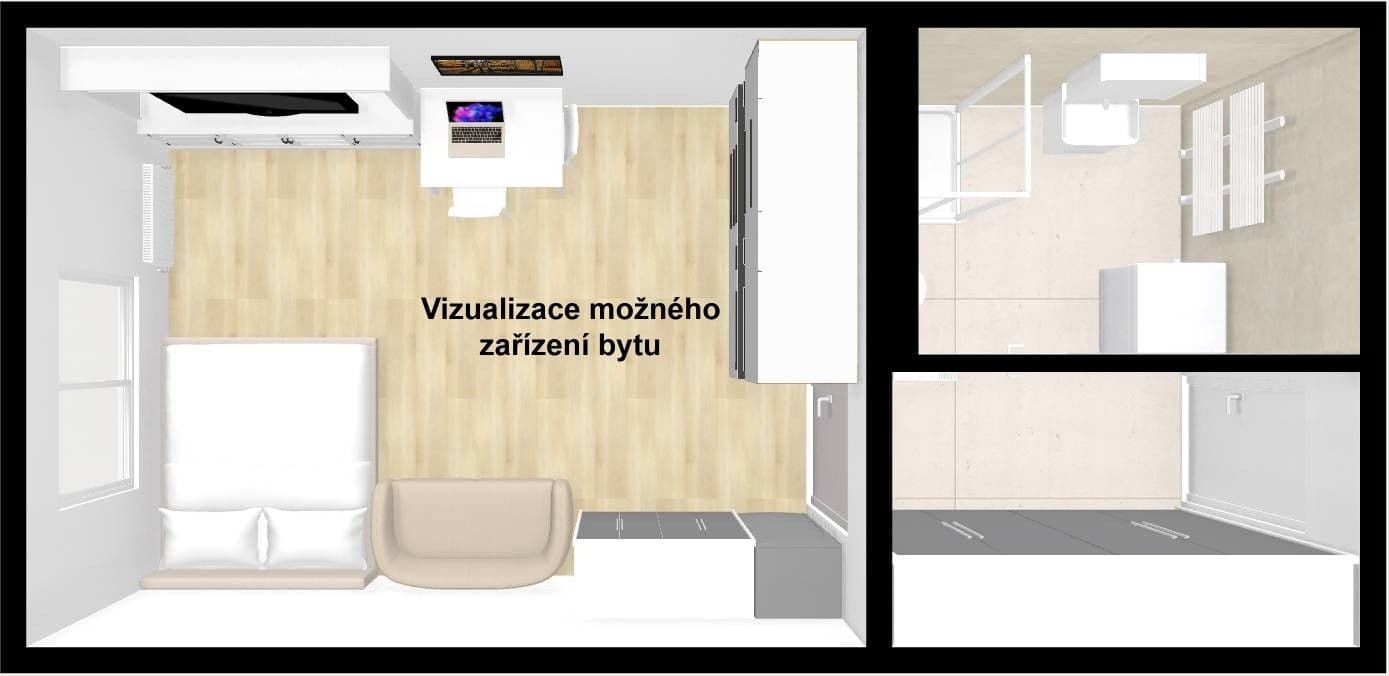 Studio flat to rent, 30 m², Mohelnice, Olomoucký Region Studio flat to rent, 30 m², Mohelnice, Olomoucký Region