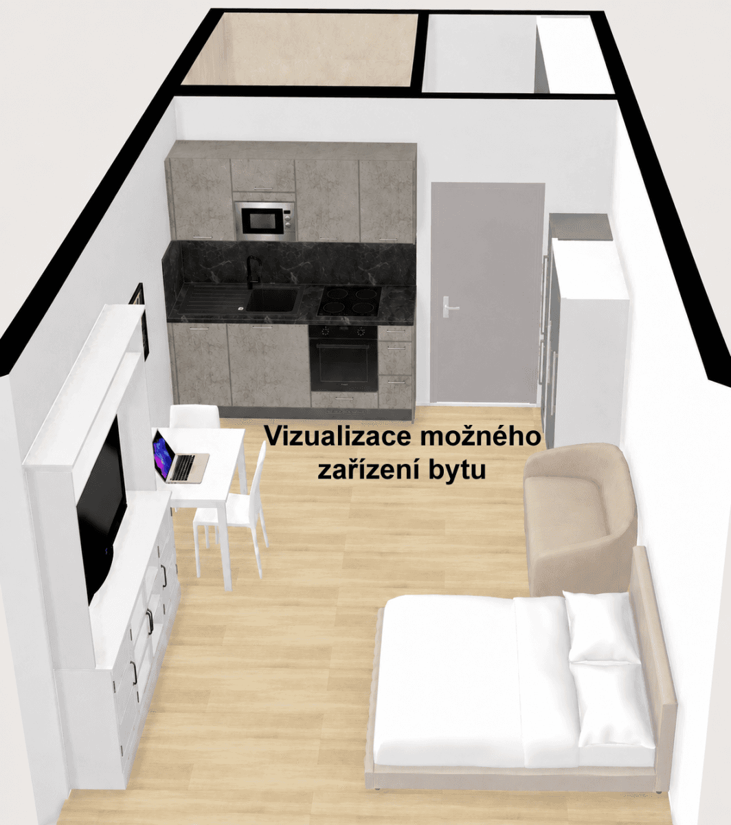Studio flat to rent, 30 m², Mohelnice, Olomoucký Region Studio flat to rent, 30 m², Mohelnice, Olomoucký Region