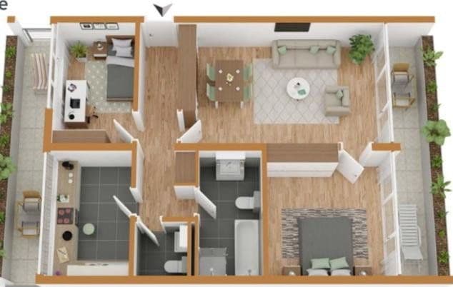 3 bedroom flat to rent, 72 m², Marktheidenfeld, Bavaria 3 bedroom flat to rent, 72 m², Marktheidenfeld, Bavaria