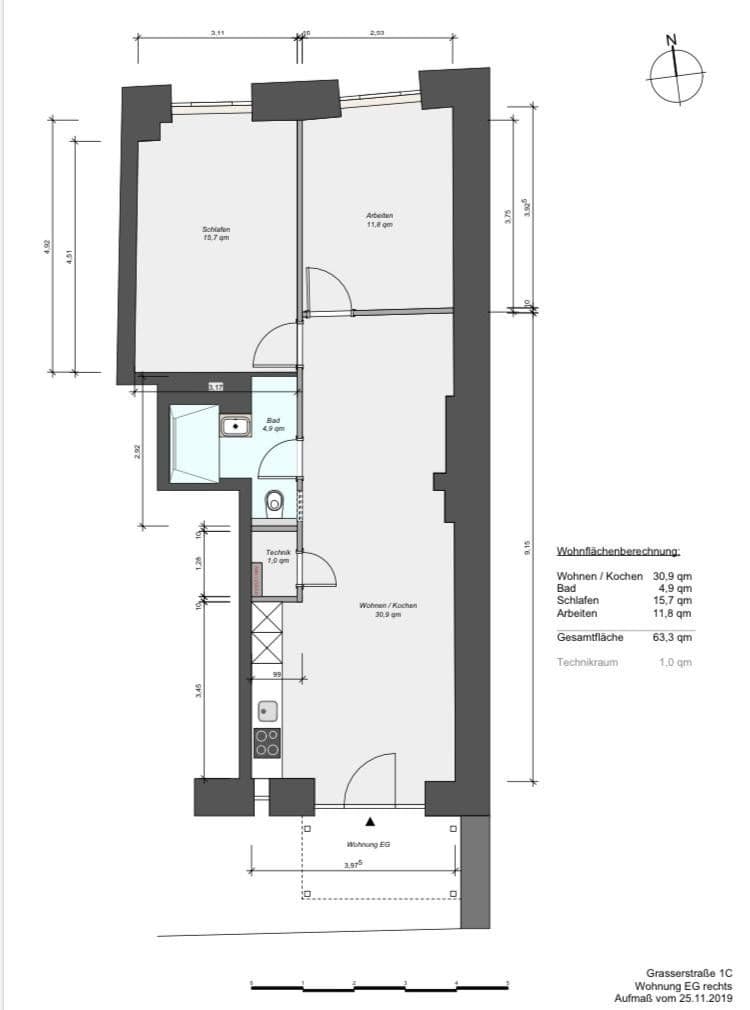3 bedroom flat for sale, 65 m², Grasserstrasse 1c, München, Bavaria 3 bedroom flat for sale, 65 m², Grasserstrasse 1c, München, Bavaria