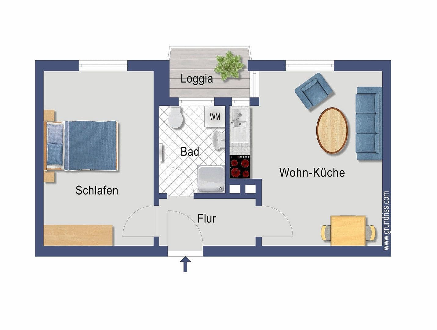 2 bedroom flat to rent, 43 m², Linkstraße 9, München, Bavaria 2 bedroom flat to rent, 43 m², Linkstraße 9, München, Bavaria